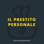 il prestito personale