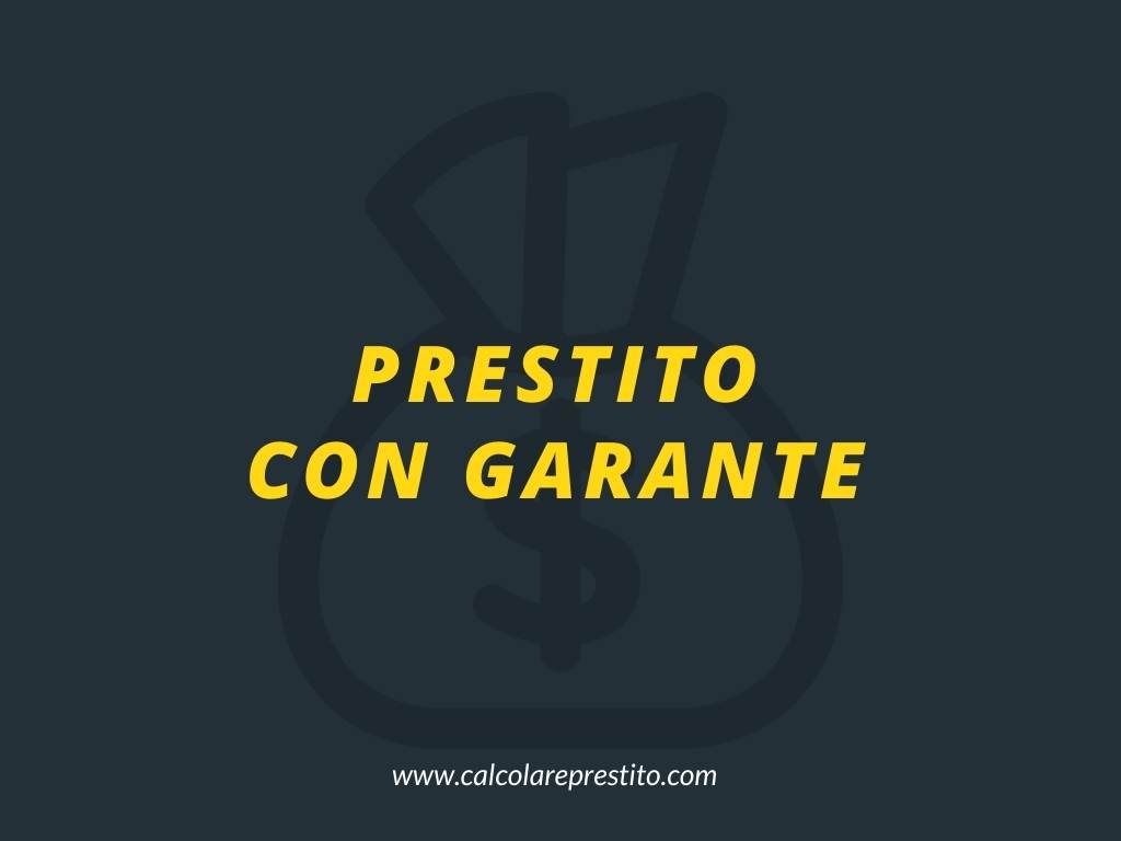 prestito con garante