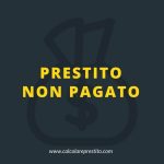 prestito non pagato