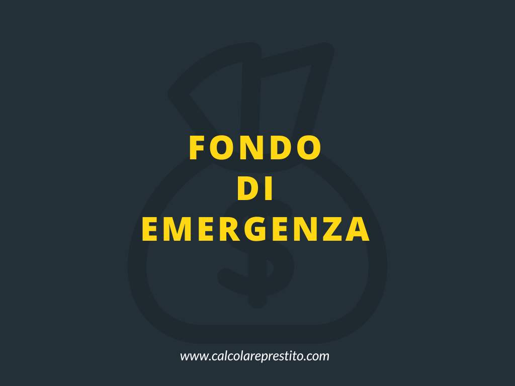 fondo di emergenza